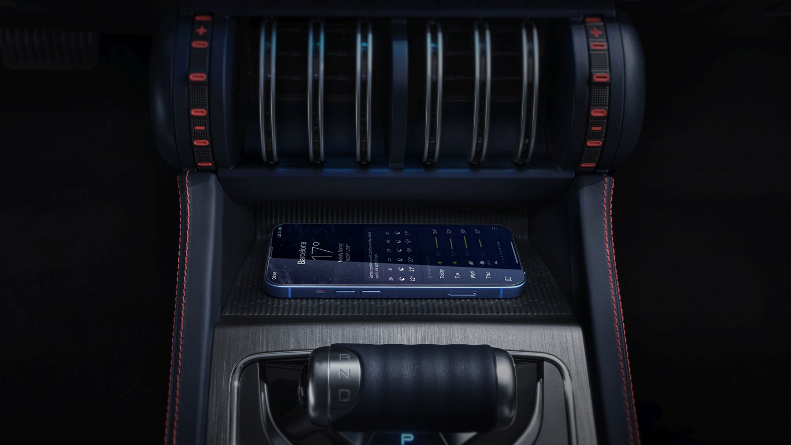 Schnurlose Ladefunktion für Smartphones im BYD ATTO 3